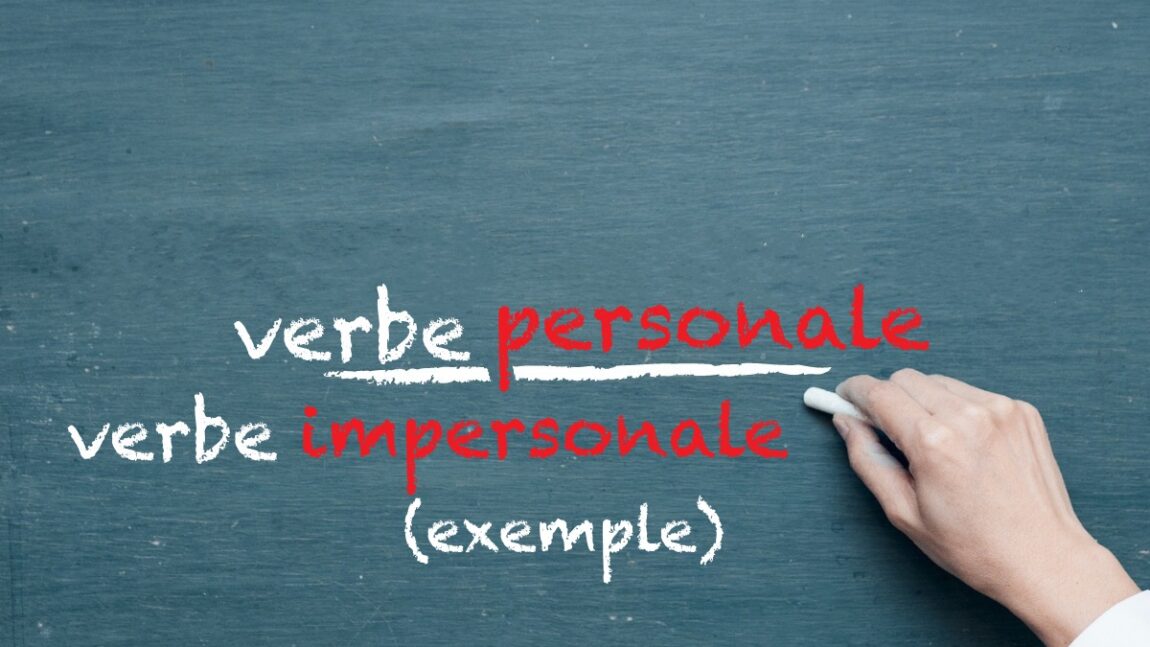 Verbele personale și verbele impersonale (exemple)