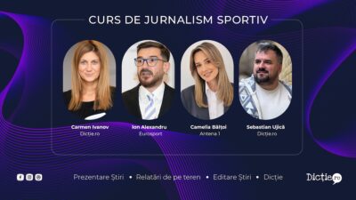 Curs de jurnalism sportiv, din 26 octombrie 2026, la București